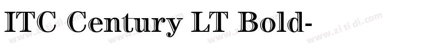 ITC Century LT Bold字体转换